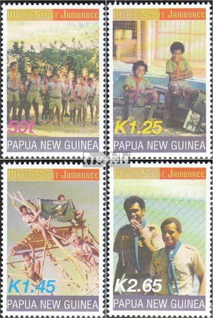 Briefmarken Papua-Neuguinea 2003 Mi 972-975 (kompl.Ausg.) postfrisch Pfadfinder