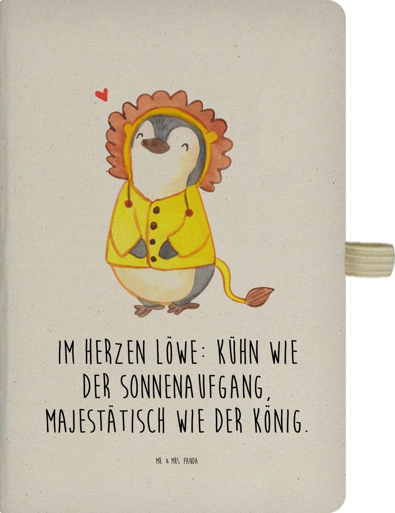 Mr. & Mrs. Panda Adressbuch Löwe Astrologie - Transparent - Geschenk, Kladde, Tagebuch, Geburtstagsgeschenk, Tierkreiszeichen, Journal, Reisetageb...