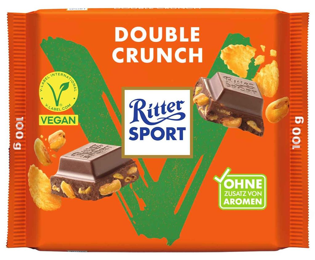 Ritter Sport Vegan Doppio Croccante al Cioccolato con Immagine del prodotto 