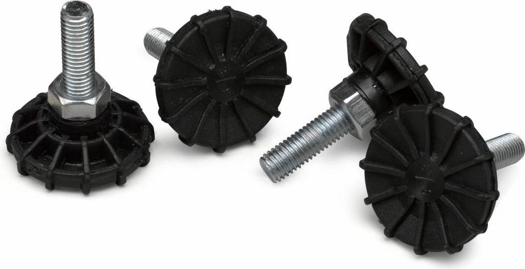Equip 4xFüße für Serverschränke 60mm schwarz