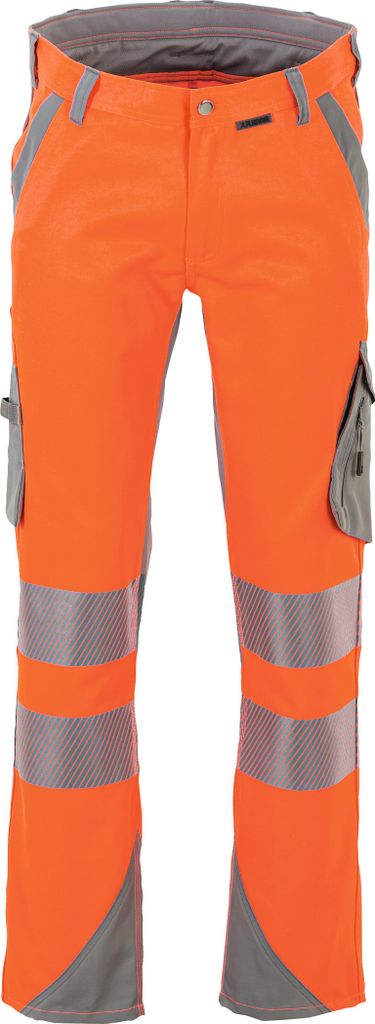 Planam Norit Warnschutz Herren Bundhose Gr. 110 orange/zink