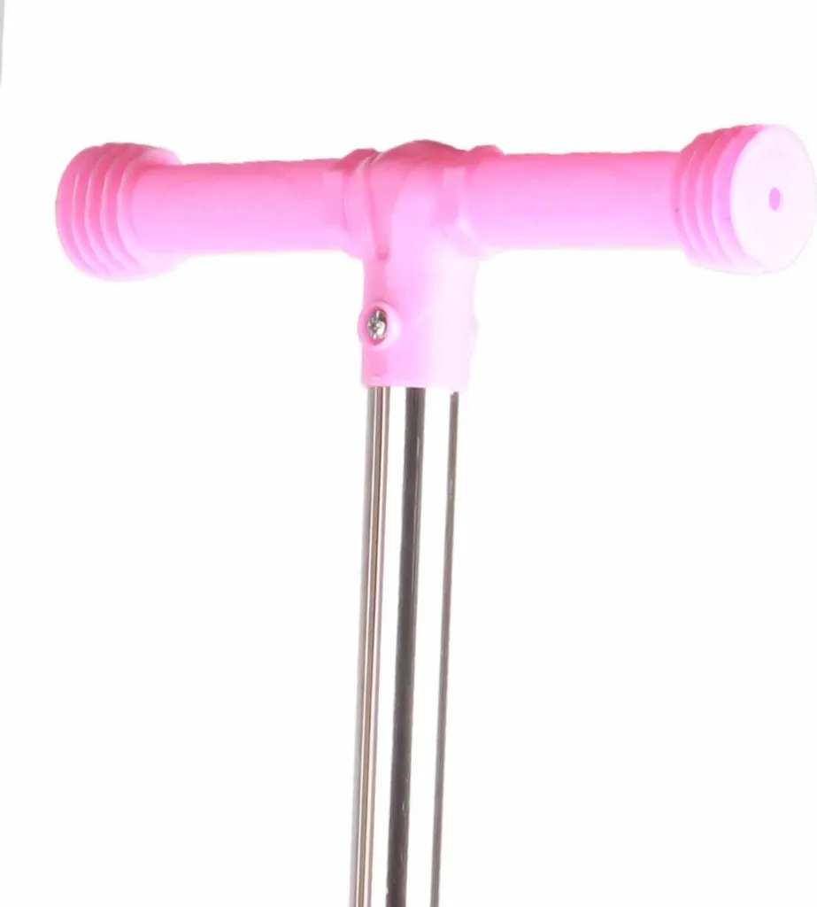 Monopattino Tre Ruote Evolution Rosa: Equilibrio e Luci LED Bimbi - 4