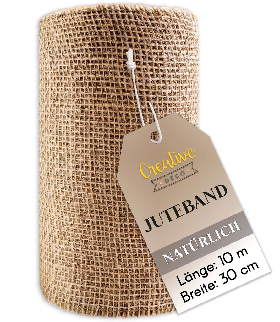 Creative Deco Jute Lint, Rol 30cm Breed 10m Lang, Productafbeelding 