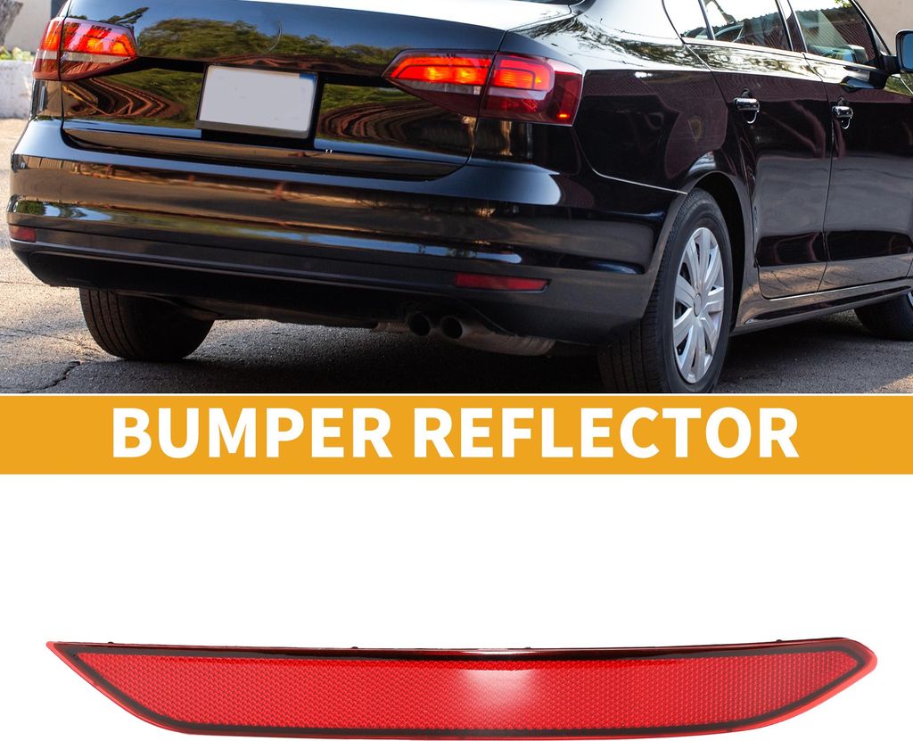 Stoßfängerreflektor Nr. 17A945106 - Auto hinten rechts Stoßfängerreflektor Seitenmarkierungsleuchte - für Volkswagen Jetta 2019-2021 Kunststof...
