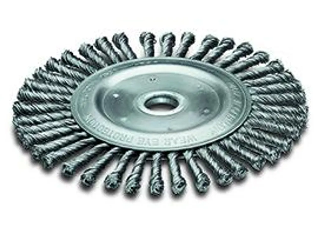 Brosse Ronde 200 mm en Acier : Éliminez la Rouille et la Peinture Tenace