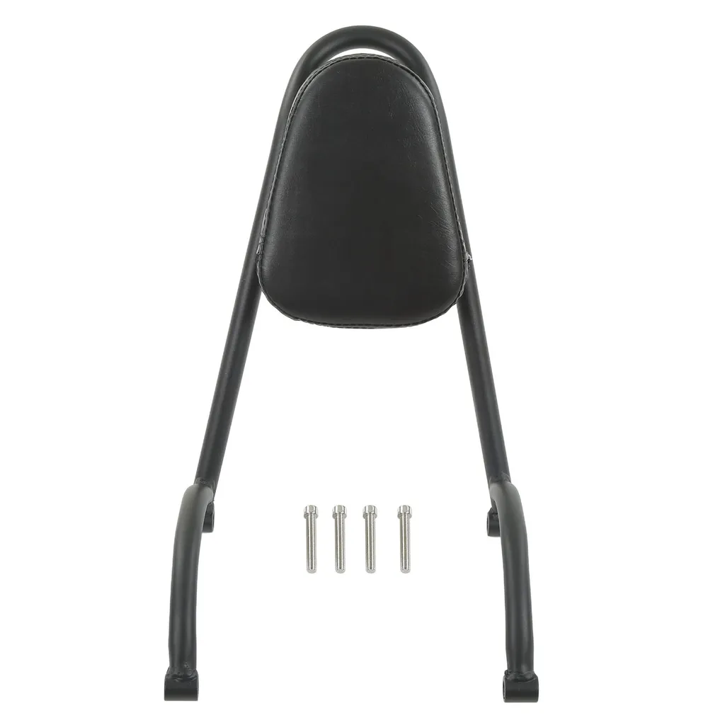 Dossier passager arrière universel avec coussin de confort noir moto