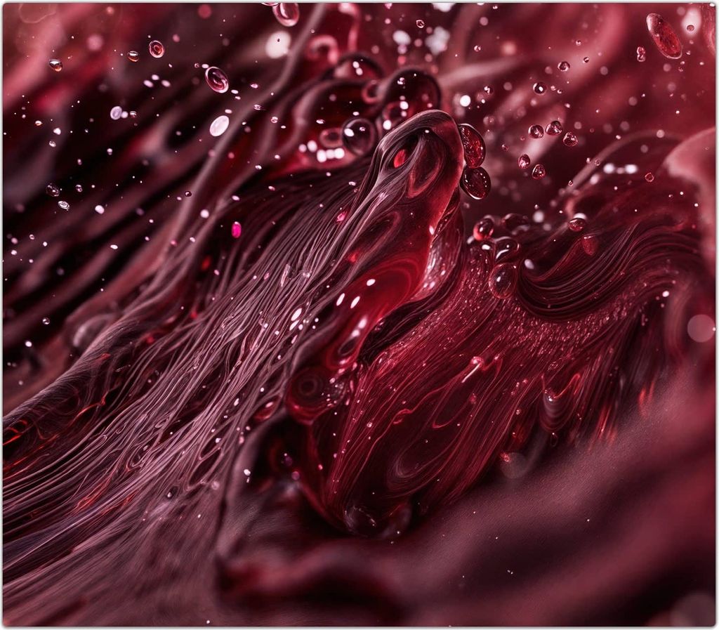 Spritzschutz Herdabdeckplatte Schneidebrett aus Glas Wirbelnde Flüssigkeit 1-Teilig (60x52cm)