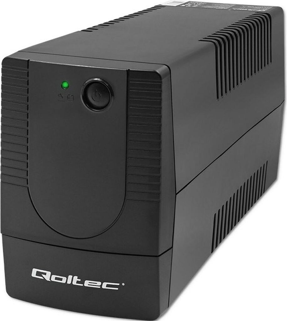 Qoltec 53772 uninterruptible power supply (UPS) Line-Interactive 0.65 kVA 360 W 1 AC outlet(s)