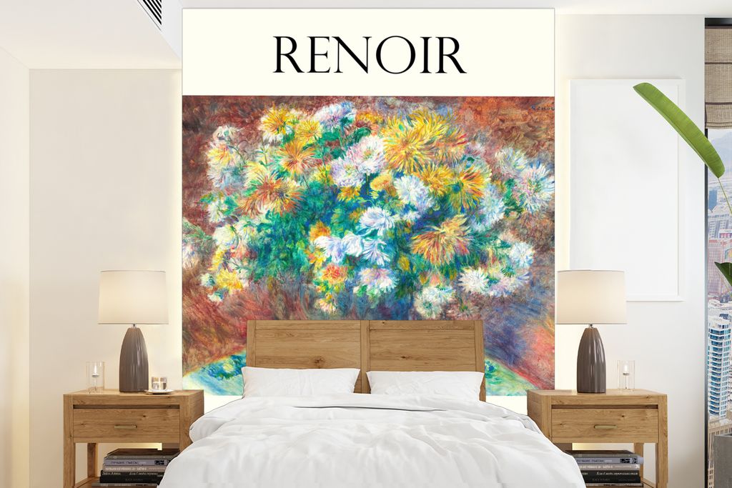 MuchoWow Fototapete für Wohnzimmer oder Schlafzimmer Wandtapete Vinyl Motivtapete Malerei - Blumen - Alte Meister - 165x220 cm - Wanddekorationen