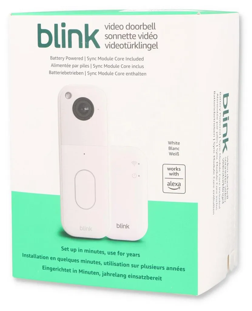 Sécurisez votre Entrée avec la Sonnette Vidéo Blink HD et Sync Module