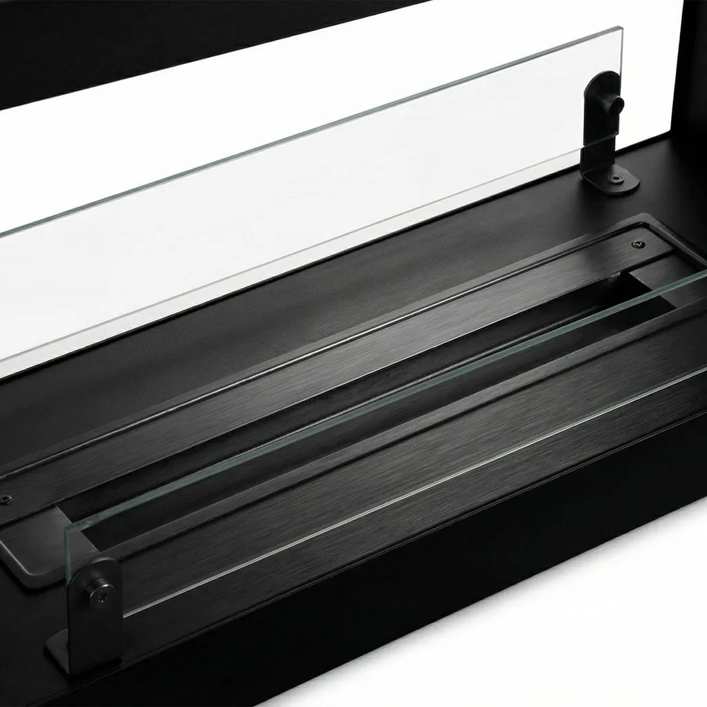 Foyer Bioéthanol sans Conduit 90cm Double Face : Solution Chauffage Noir - 4