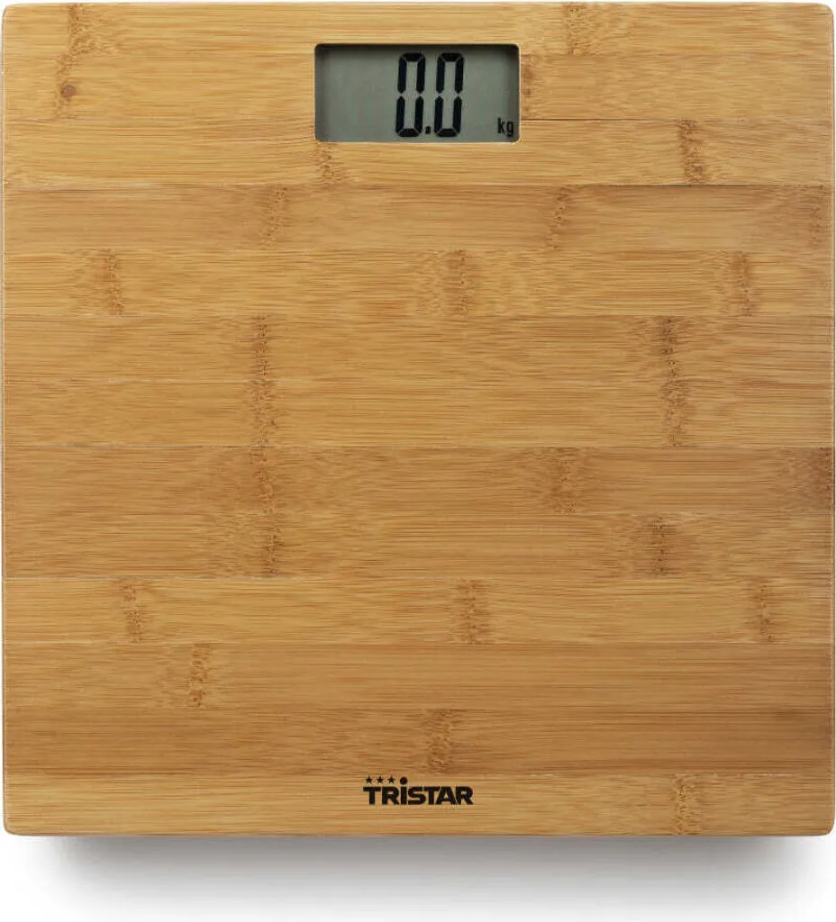 Pèse-personne 180 kg Tristar WG-2432 précision 100g en bambou naturel