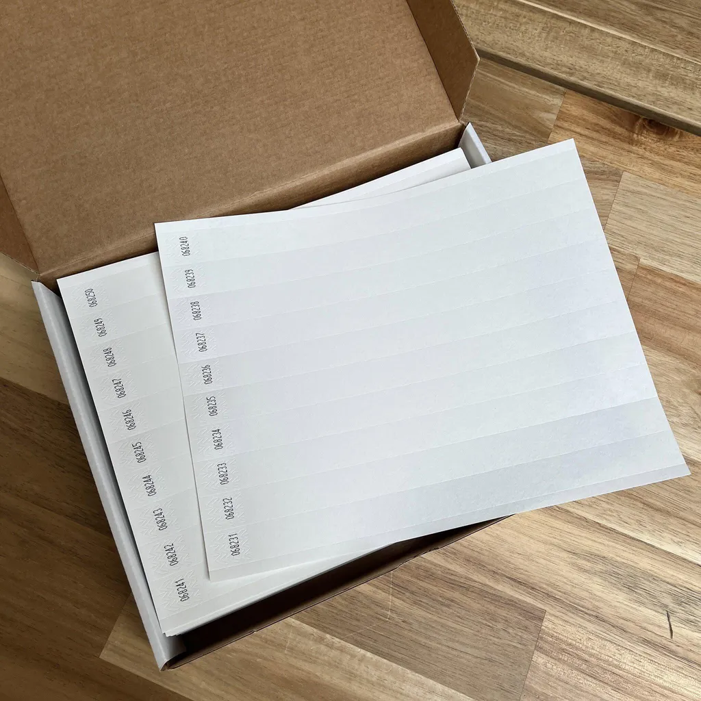 200 Bracelets Synthétiques Indéchirables pour Impression Laser Rapide - 2