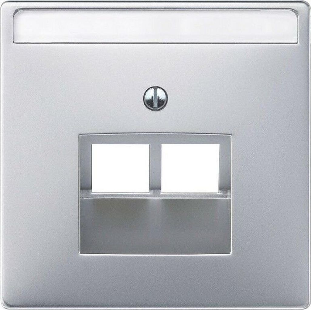 Merten artec aluminium silber UAE Abdeckung RJ45 2-fach Produktbild 