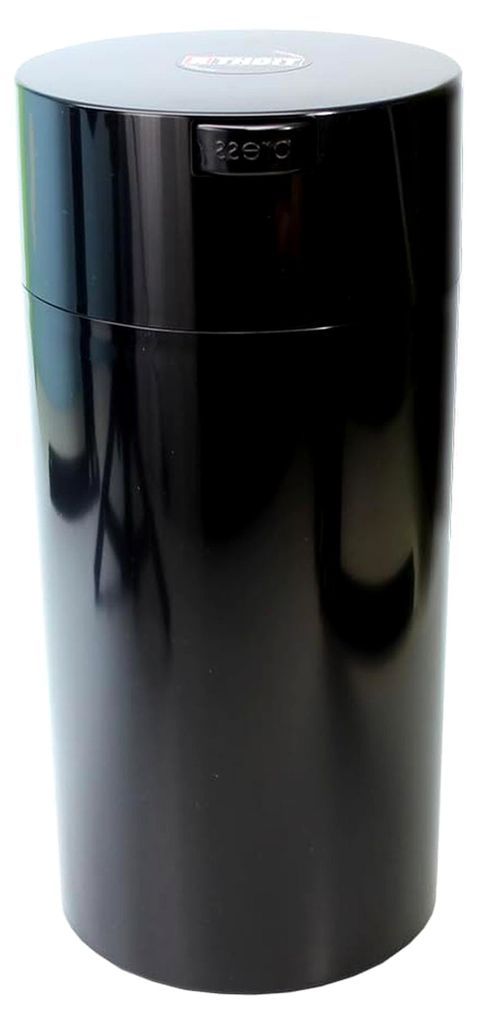 Tightvac Vakuumversiegelter Behälter, 142 ml bis 680 ml, schwarzer Korpus und schwarze Kappe