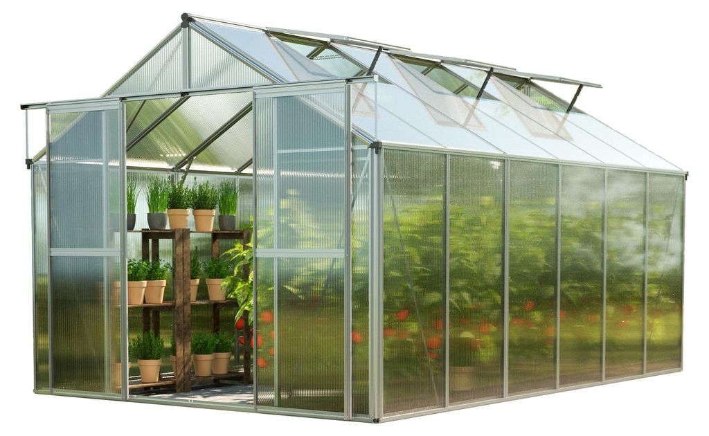 GFP Gewächshaus Topas 6 aus Alu 225x384 cm ca. 8 mm Produktbild 