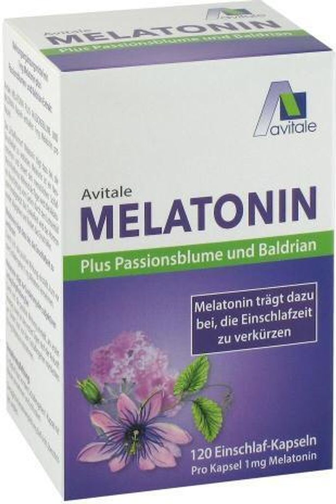 Melatonin+Passionsblume+Baldrian Kapseln 120 St