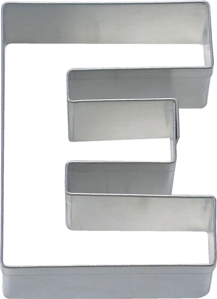Städter Ausstecher Buchstabe E, Ausstechform, Plätzchenform, Keks, Plätzchen, Edelstahl, 6.5 cm, 112742
