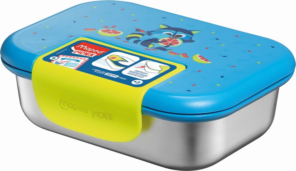 Maped PICNIK Lunchbox WASCHBÄR aus Edelstahl 0,9 Liter