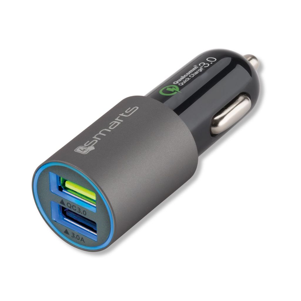 Chargeur de voiture 4Smarts Rapid 30W avec charge rapide - Image du produit 