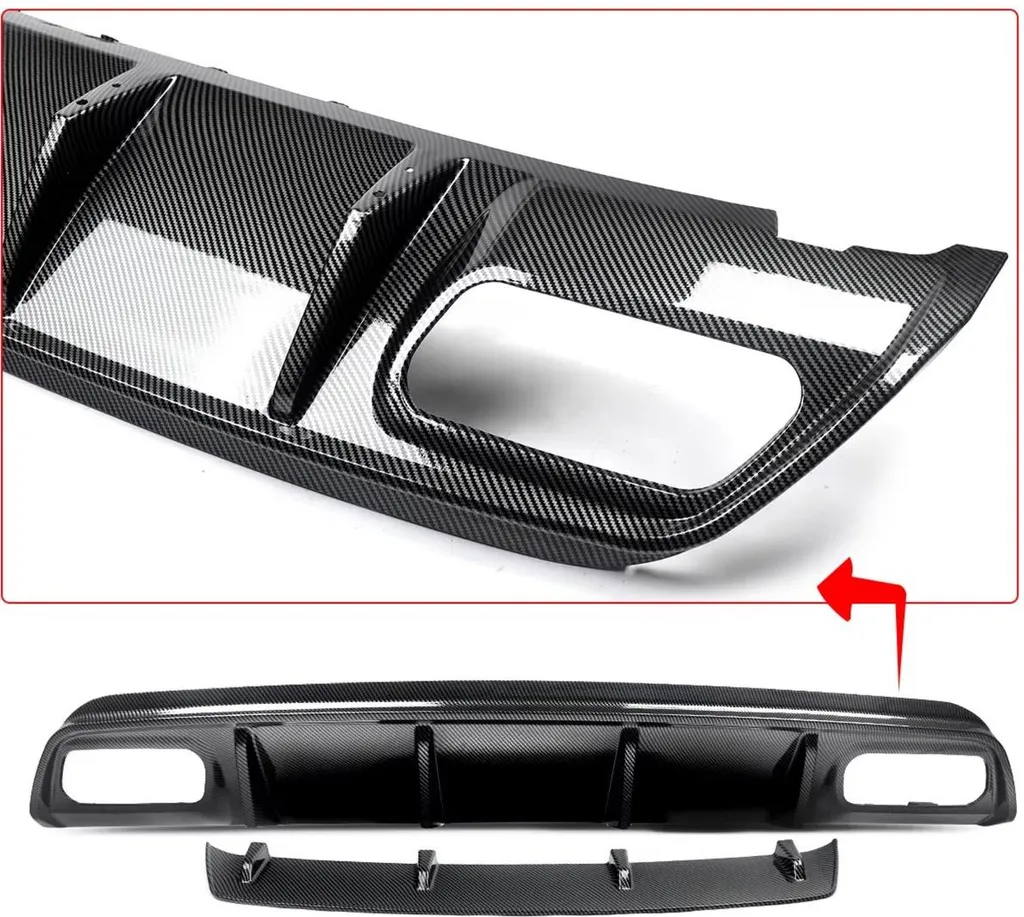 Diffuseur Arrière Look Carbone pour Mercedes Classe A W176 2013 à 2018