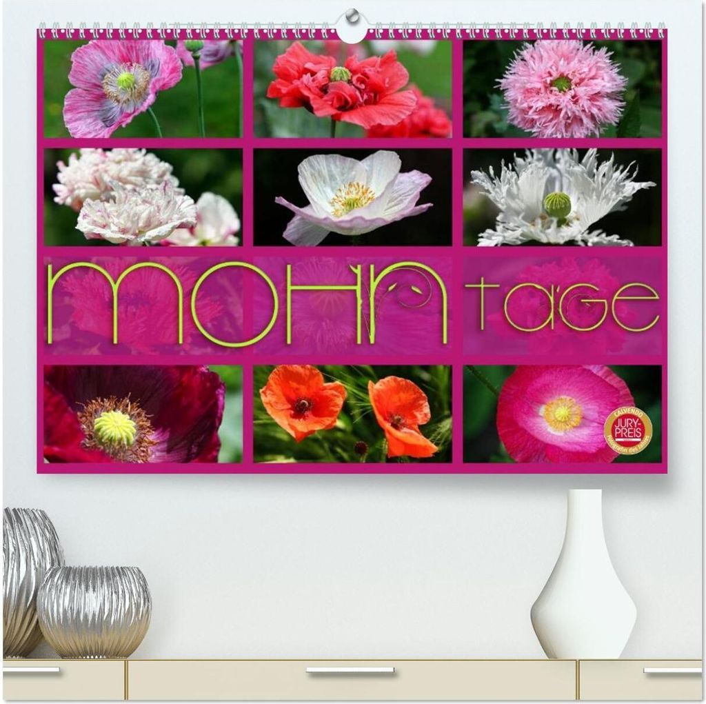 Mohn Tage (hochwertiger Premium Wandkalender 2026 DIN A2 quer), Kunstdruck in Hochglanz