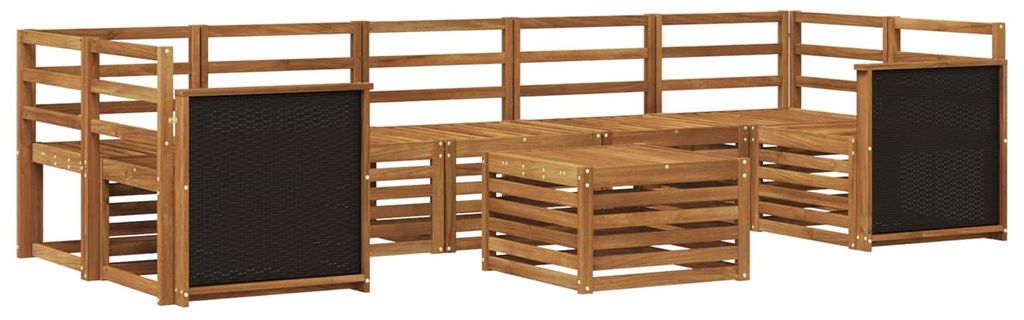 vidaXL Outdoor-Sofagarnitur 8 pcs Natur Massivholz Akazie