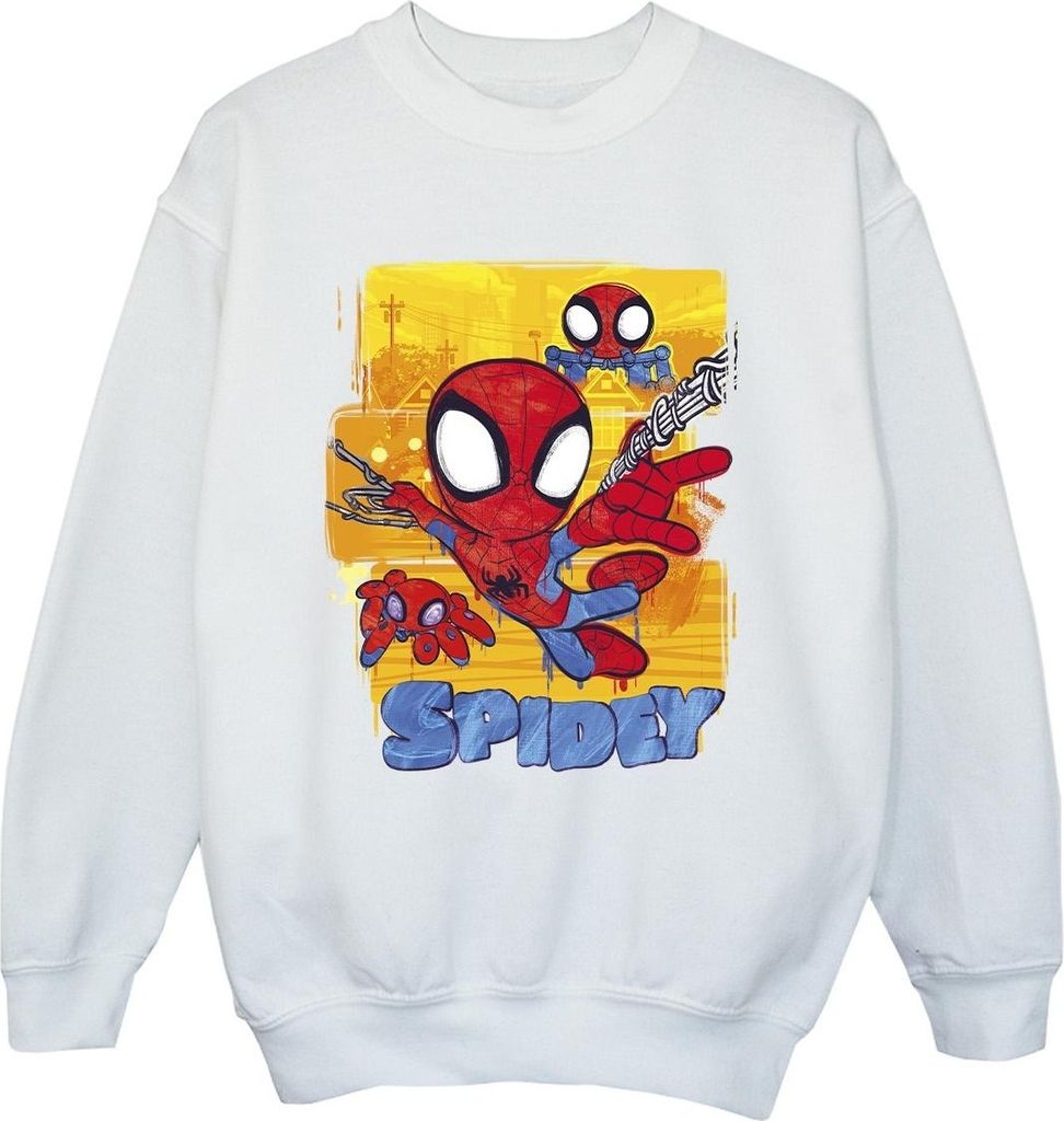 Marvel - "Spidey And His Amazing Friends" Sweatshirt für Jungen BI33384 (152-158) (Weiß)