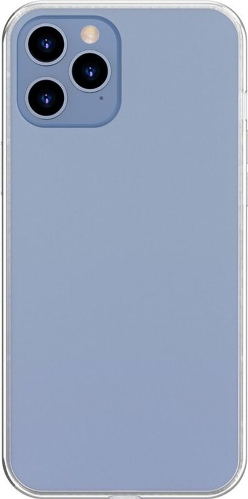 Baseus Frosted Glass Case Ein starres handyhülle mit einem flexiblen Rahmen iPhone 12 Pro Max Weiß (WIAPIPH67N-WS02)
