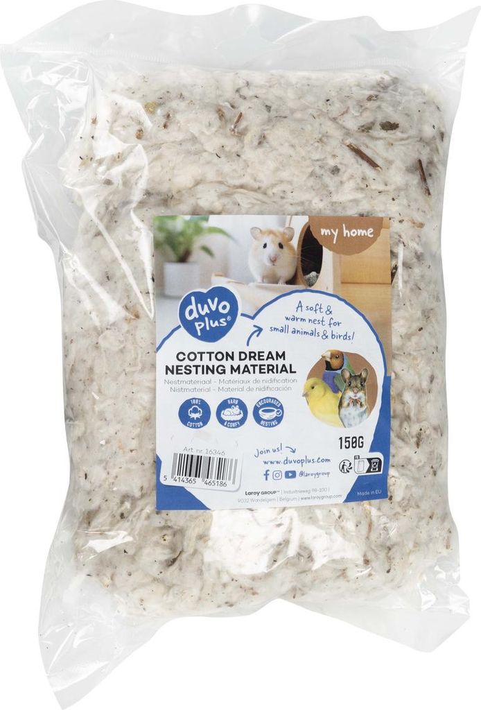 Duvo+ Nistmaterial Baumwolle Dream weiß 150 g