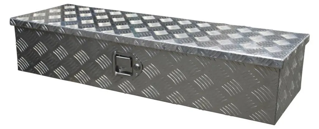 Coffre de rangement en aluminium pour remorque - 950 x 320 x 190 mm