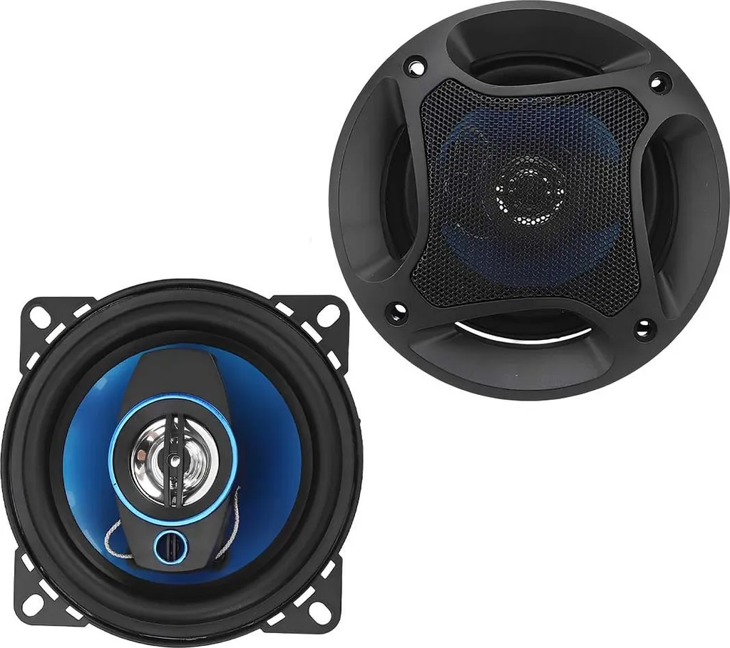 Casse Auto Avizar 300W Ferrite 10cm - Kit Altoparlanti 90dB Blu