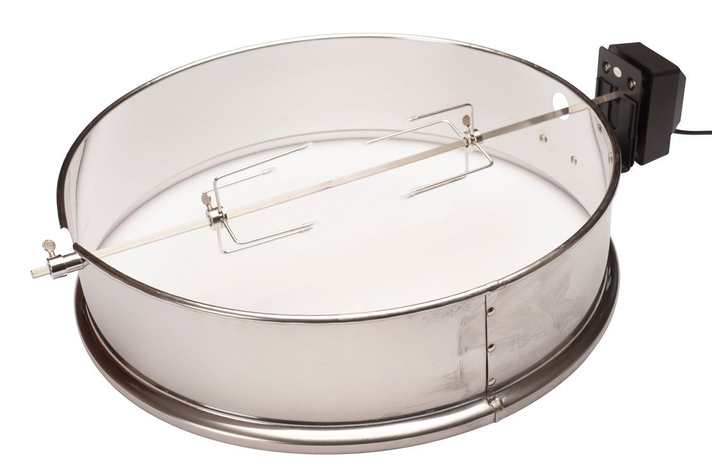 Bbq Rotisserie / Drehspieß Ring 57 CM für Weber und viele andere Modelle 57 CM Grills. Ring, Grill Spieß und Fleischklammern allen aus Edelstahl !!