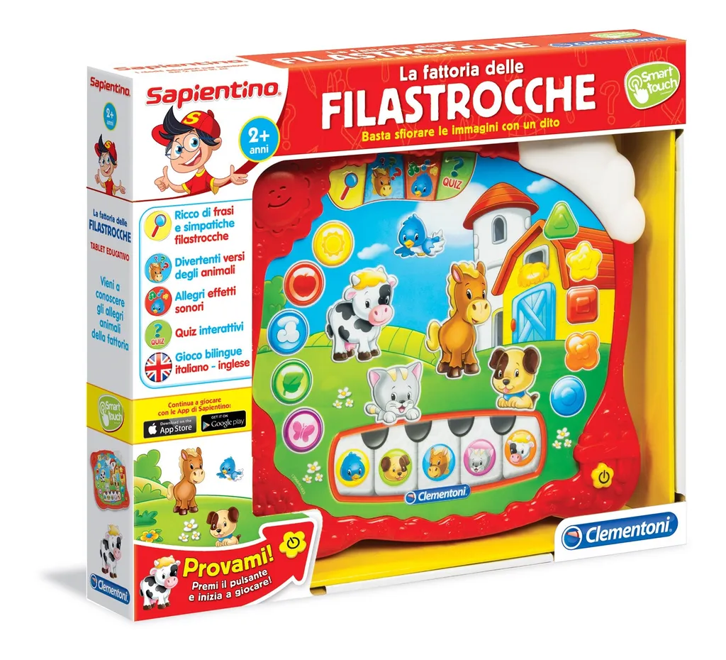 Ferme Musicale Interactive Clementoni - 10+ Chansons et Sons d'Animaux - 2