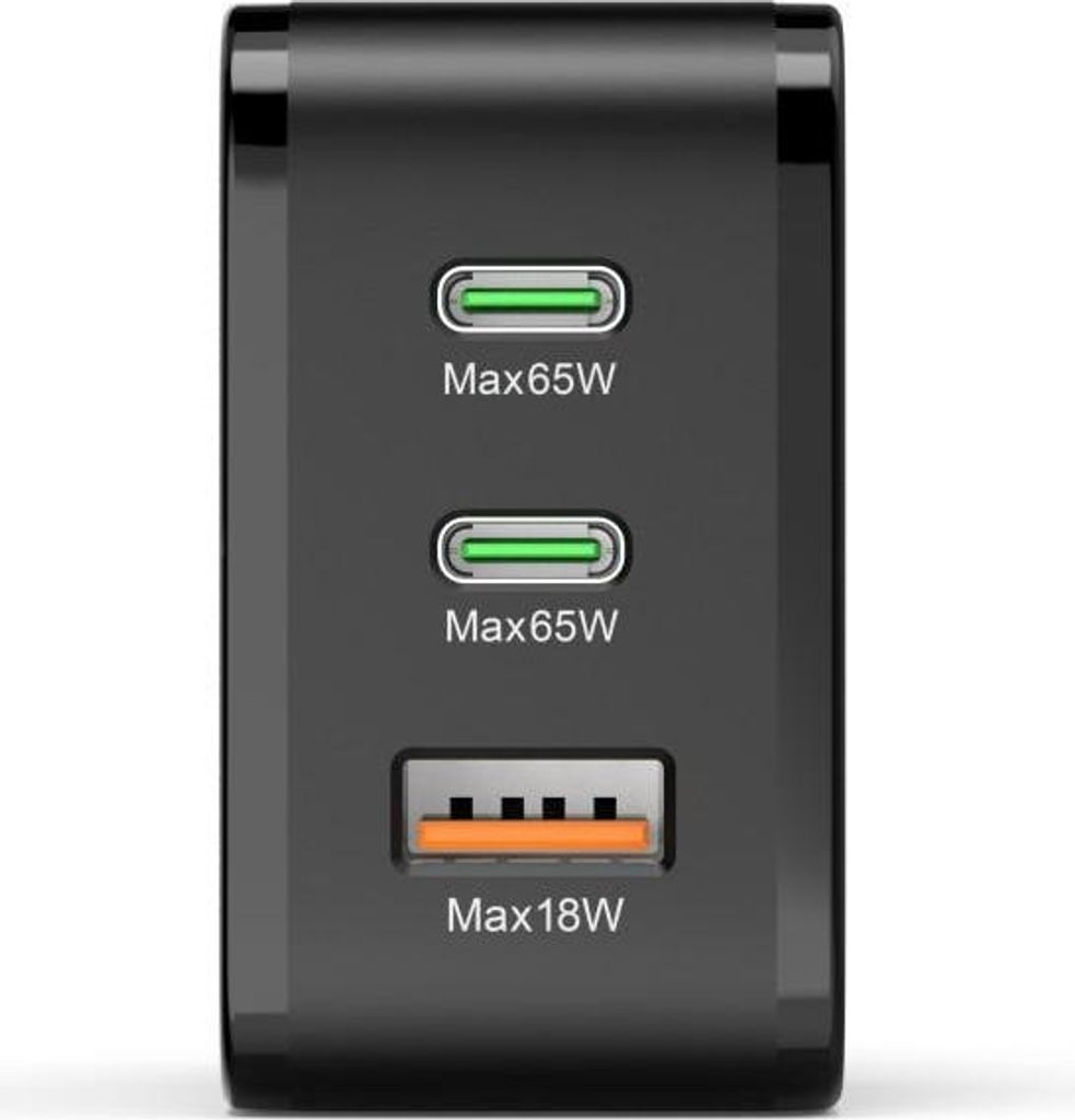 Hama 00201961 Schnellladegerät 65W PD 2xUSB-C 1xUSB-A Produktbild 