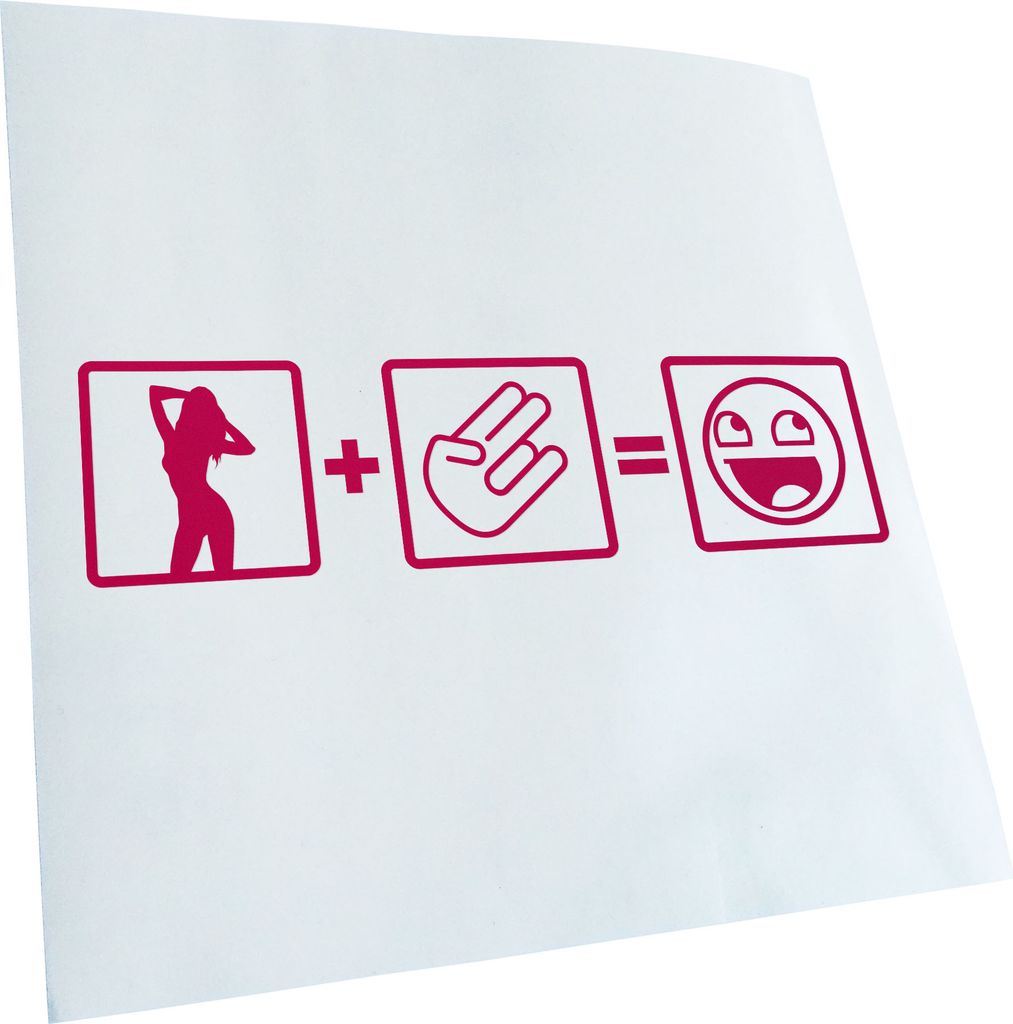 Kiwistar - Autoaufkleber - pink - 30 x 8 cm - Shocker Formel - Heckscheibenaufkleber - Aufkleber für Auto Kfz Fahrrad, LKW, Truck Mofa