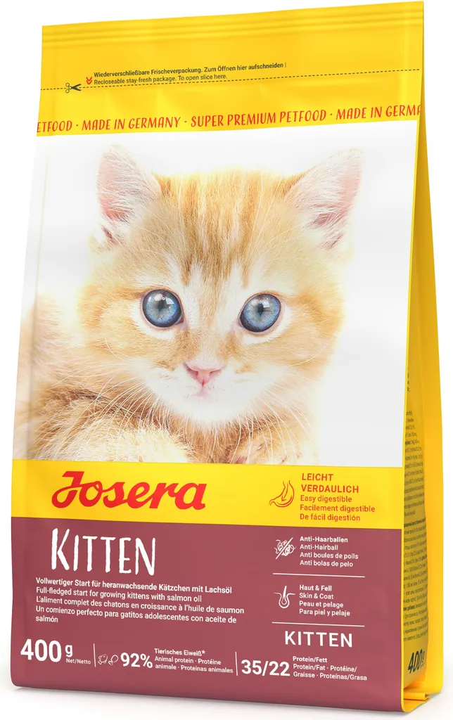 Josera Kitten 400g - Crocchette Energetiche per Gattini e Gatte Incinte