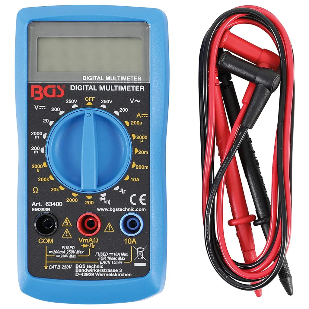 Multimètre numérique de précision avec écran LCD rétroéclairé - Modèle M12 - 6