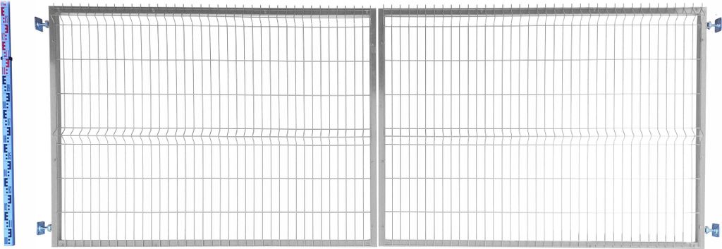 Doppelflügeltor 140 cm verzinkt Einstabmatten 3D verzinkt zweiflügelig 143 cm zweiflügelige Toranlage Einfahrtstor Doppelstabmatten