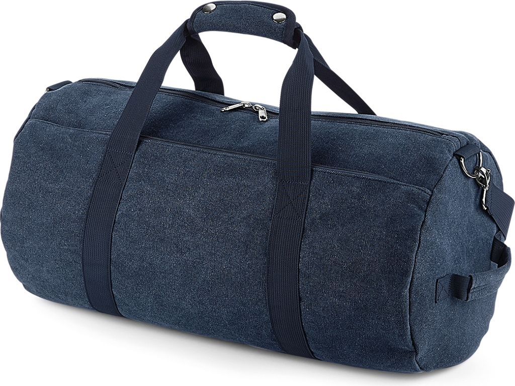 Bagbase - Reisetasche, Vintage, Canvas BC5531 (Einheitsgröße) (Marineblau)