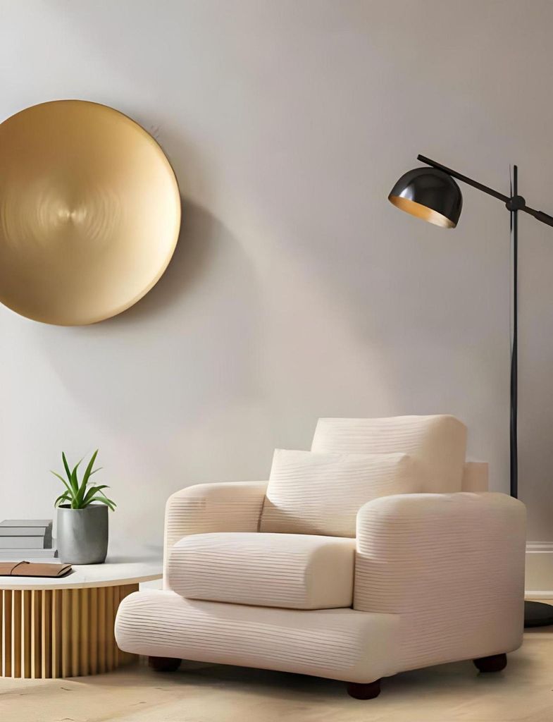 Designer Stoffsofa Garnitur Weiße Luxus Sitzmöbel Textil Dreisitzer 3tlg