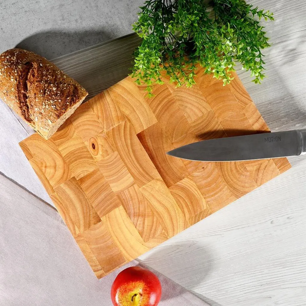 Tagliere Professionale Legno Massiccio con Maniglie - Alta Cucina - 10