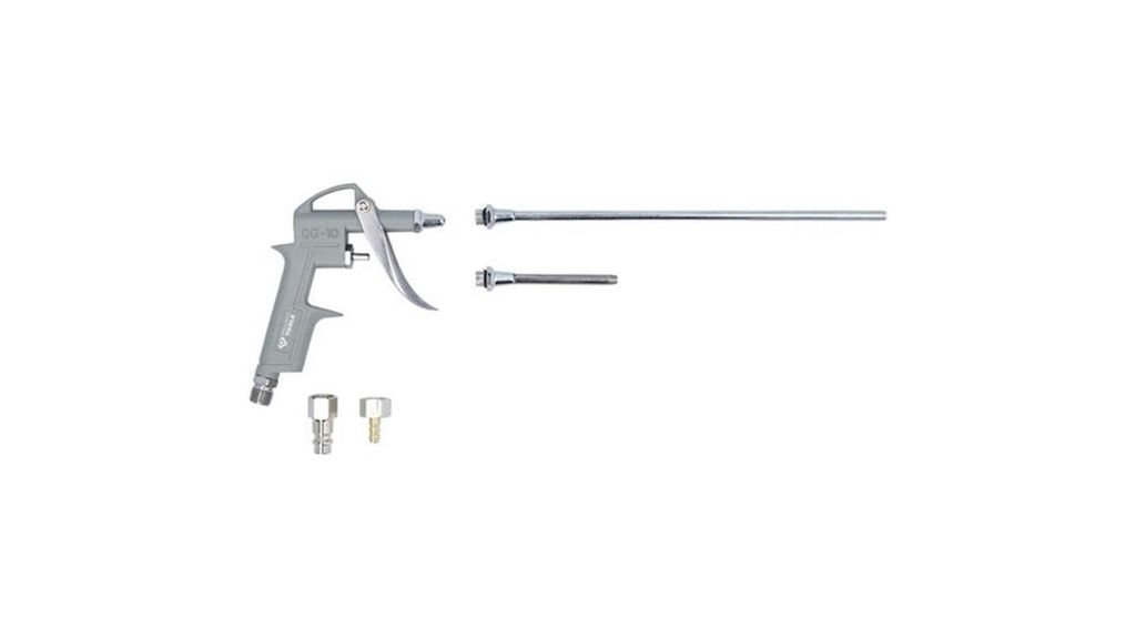 Brilliant Tools Druckluft-Ausblaspistole inklusive 3 Wechseldüsen