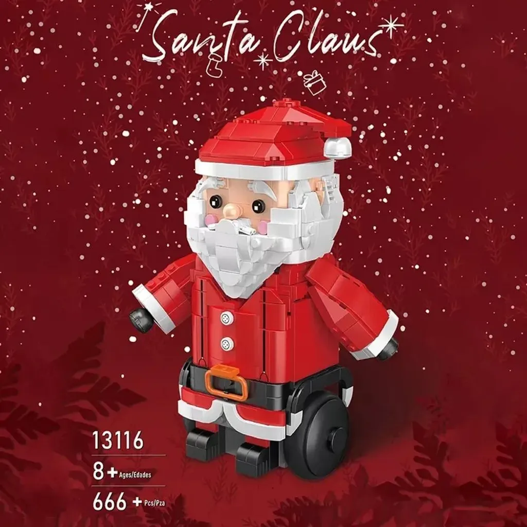 Jeu de construction Père Noël télécommandé - Kit programmable 666 pcs