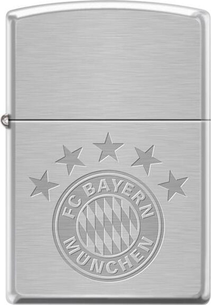 Zippo Feuerzeug FC Bayern München Chrom Sturmfeuerzeug Produktbild 
