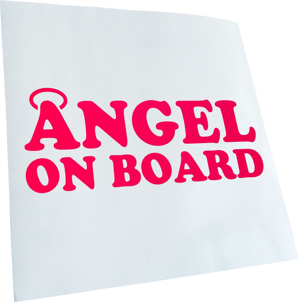 Kiwistar - Autoaufkleber - Angel on Board! Guardian Angel Heckscheibenaufkleber - Aufkleber für Auto Kfz Fahrrad, LKW, Truck Mofa