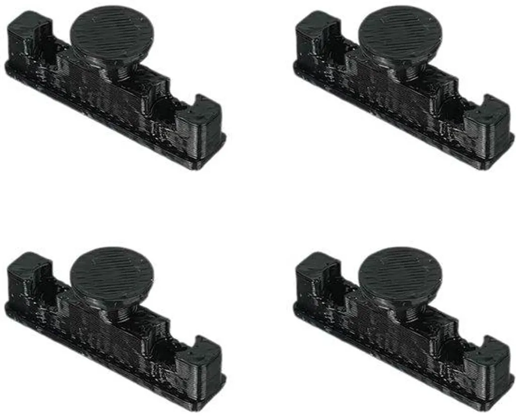 Barre à rideaux par emboîtement sans percer pour fenêtre PVC - 4 pcs