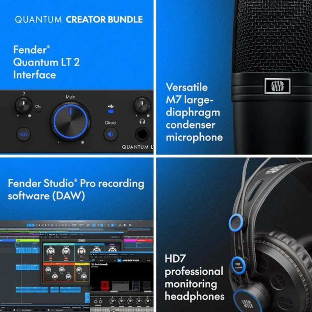 Fender Quantum Creator : Carte son USB haute résolution et faible latence - 8