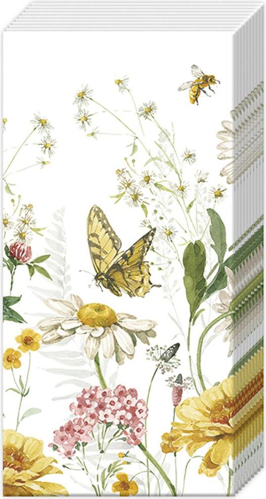 Papiertaschentücher "Wildflower and Butterfly" Produktbild 