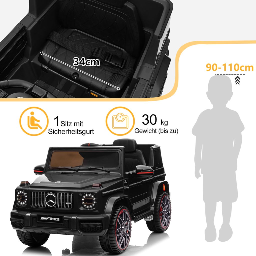 FCH elektrická autíčka pro děti Mercedes Benz G63 AMG s 12V Obrázek produktu 6